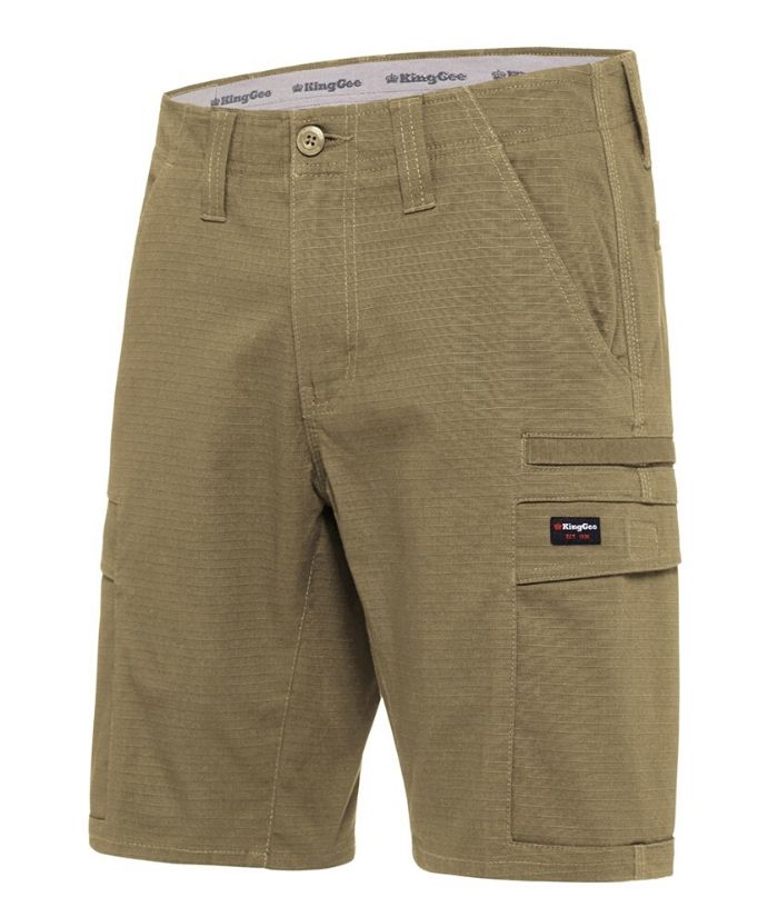 mens-khaki-work-shorts-king-gee-K17006-Workcool-pro-work-shorts