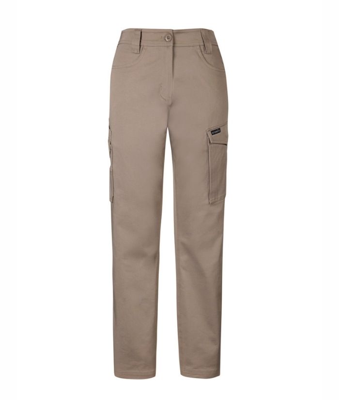 black-ZP730-syzmik-womens-essential-basic-stretch-cargo-work-pant-uniform