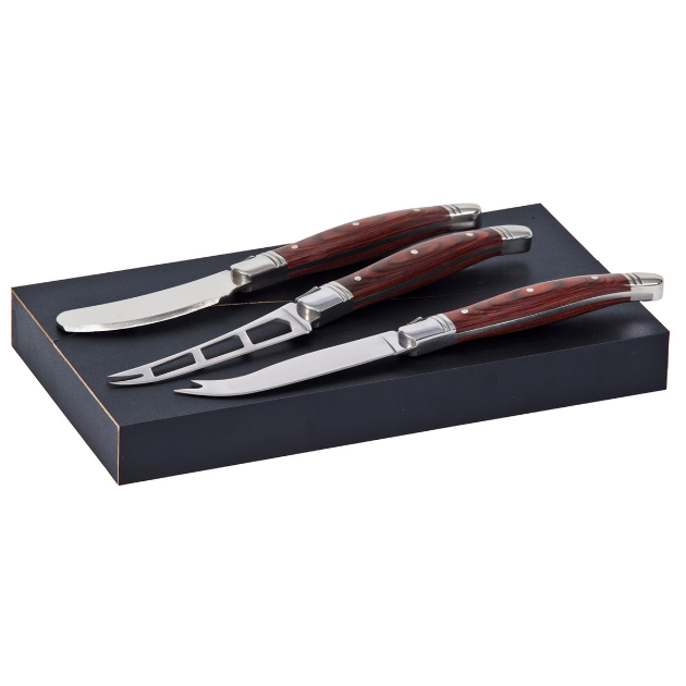 Bordeaux Cheese Knife 3 Pcs Set - po 'di fame-corporate-gifts-nz