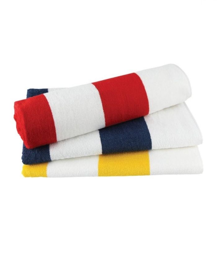 Striped Terry Velour Towel