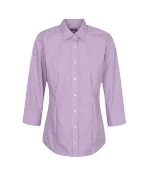 Westgarth Womens Gingham 3/4 Sleeve Shirt - Uniforms and Workwear NZ - Ticketwearconz