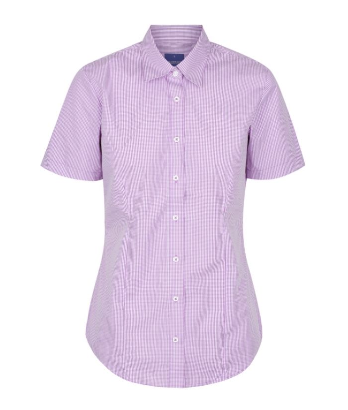 Westgarth Gingham Womens Short Sleeve Shirt - Uniforms and Workwear NZ - Ticketwearconz