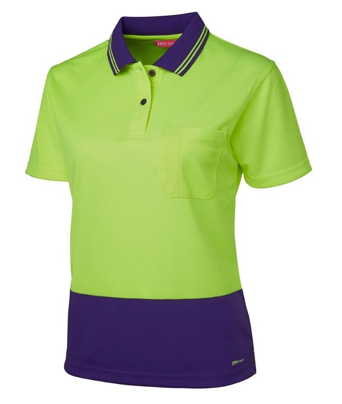 Ladies Hi Vis S/S Comfort Polo - Uniforms and Workwear NZ - Ticketwearconz