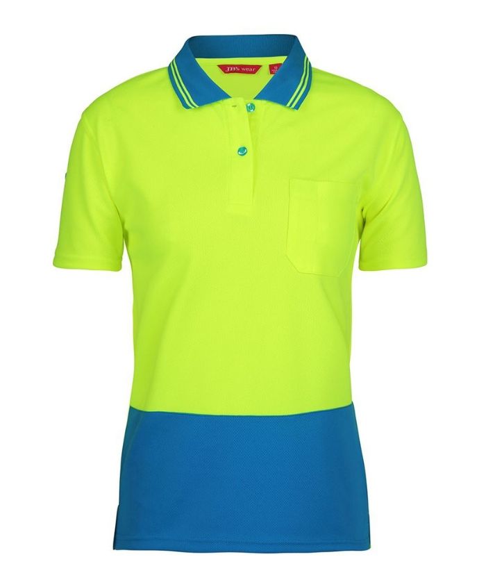 Ladies Hi Vis S/S Comfort Polo - Uniforms and Workwear NZ - Ticketwearconz