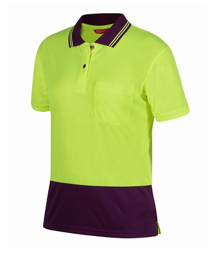 Ladies Hi Vis S/S Comfort Polo - Uniforms and Workwear NZ - Ticketwearconz