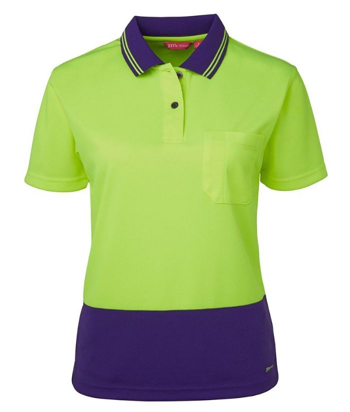 Ladies Hi Vis S/S Comfort Polo - Uniforms and Workwear NZ - Ticketwearconz