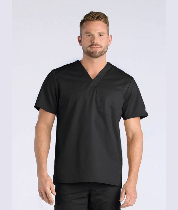 maevn-eon-mens-v-neck-scrub-top-5208-black-one-1-pocket