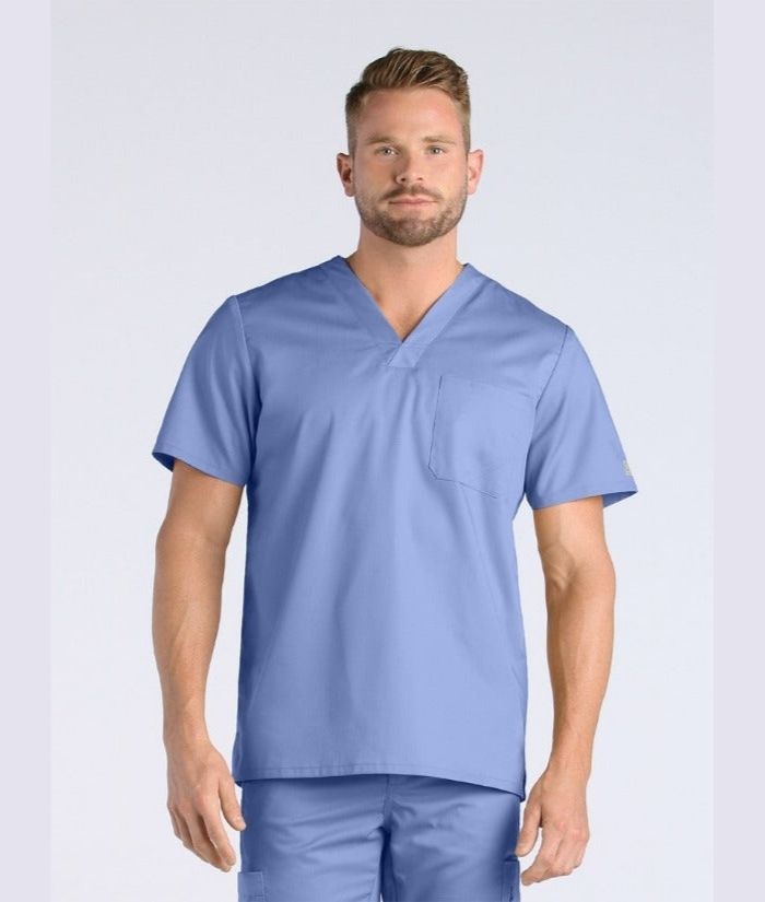 EON Mens One Chest Pocket V-Neck Top - Uniforms and Workwear NZ - Ticketwearconz