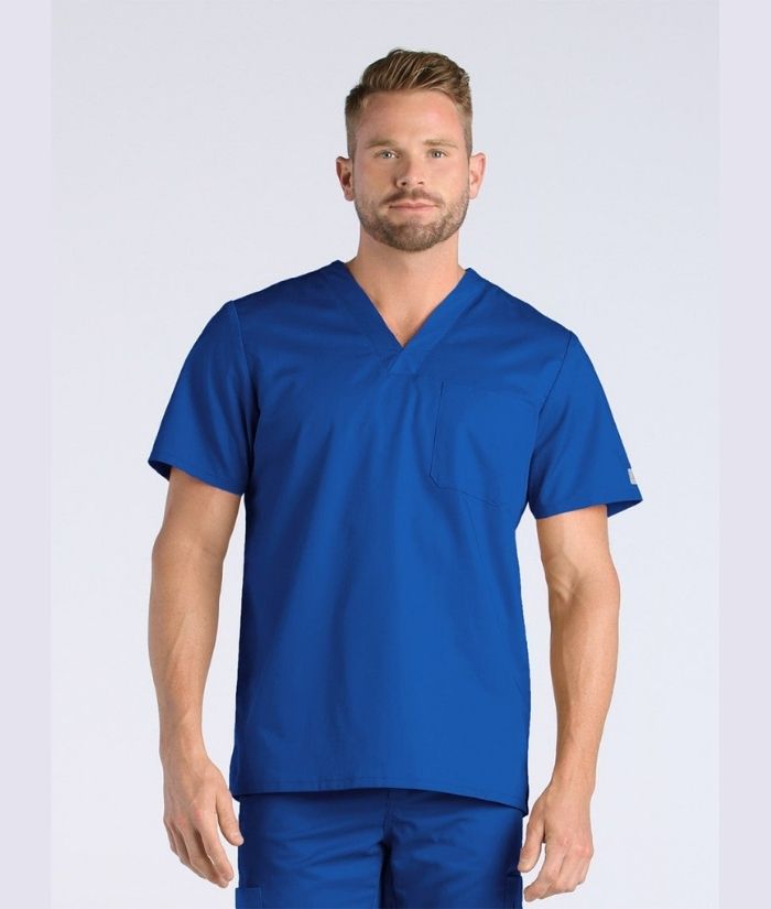 EON Mens One Chest Pocket V-Neck Top - Uniforms and Workwear NZ - Ticketwearconz