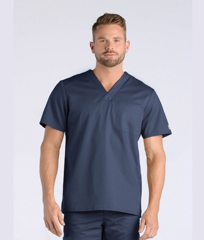 EON Mens One Chest Pocket V-Neck Top - Uniforms and Workwear NZ - Ticketwearconz