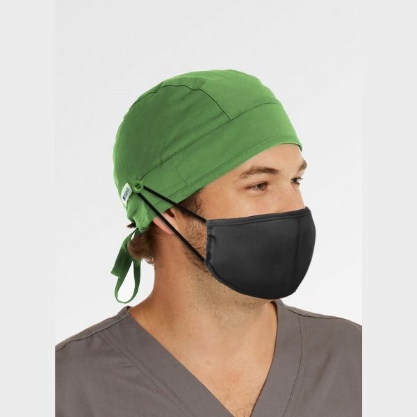 Maevn Unisex Scrub Cap with Mask Buttons - Uniforms and Workwear NZ - Ticketwearconz