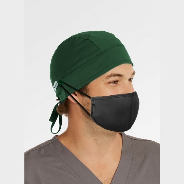 Maevn Unisex Scrub Cap with Mask Buttons - Uniforms and Workwear NZ - Ticketwearconz