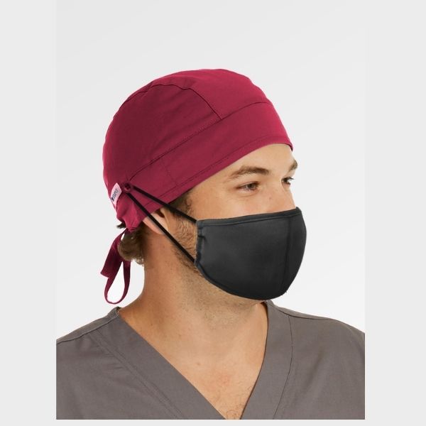 Maevn Unisex Scrub Cap with Mask Buttons - Uniforms and Workwear NZ - Ticketwearconz