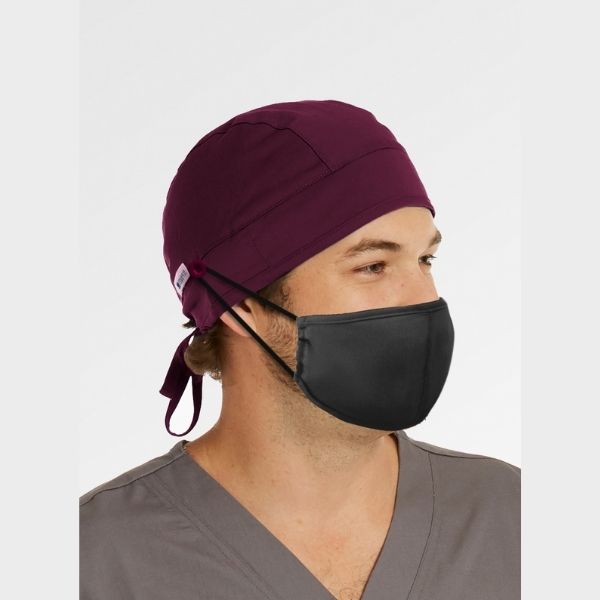 Maevn Unisex Scrub Cap with Mask Buttons - Uniforms and Workwear NZ - Ticketwearconz