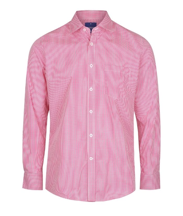 Westgarth Gingham Mens Long Sleeve Shirt - Uniforms and Workwear NZ - Ticketwearconz