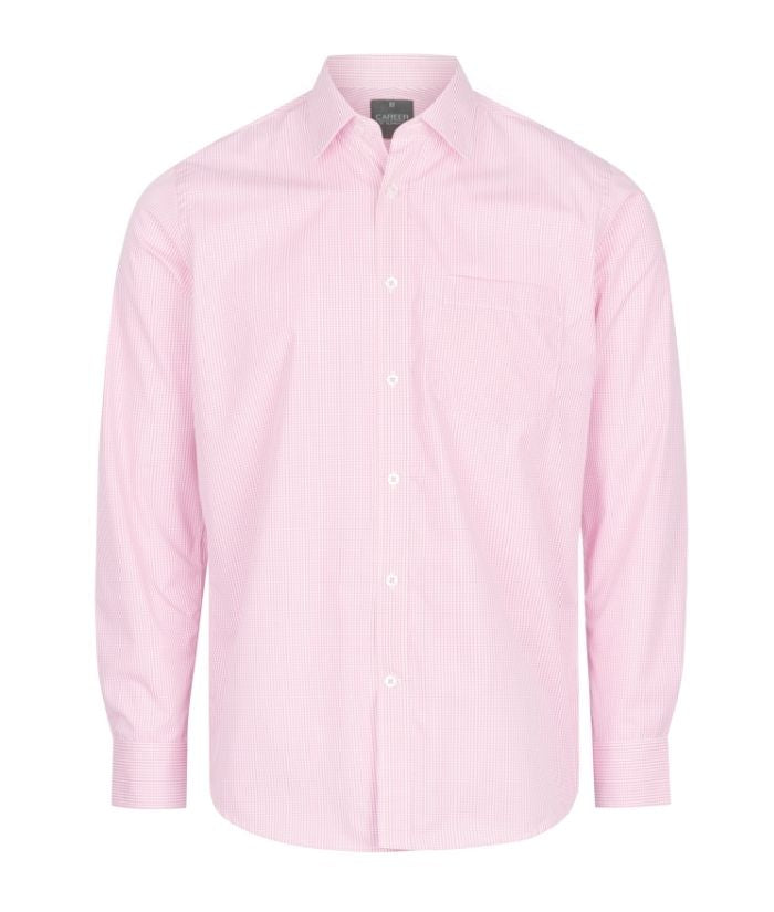 Westgarth Gingham Mens Long Sleeve Shirt - Uniforms and Workwear NZ - Ticketwearconz