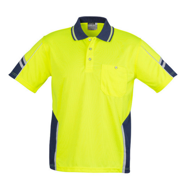 Mens Hi Vis Squad Short Sleeve Polo-zh237