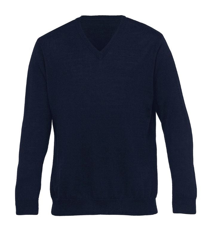 Eco-gear-Merino-Detailed-Vee-Pullover-Mens-EGMDP-navy