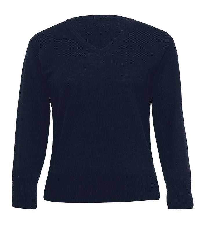 Merino-Eco-Gear-Detailed-Vee-Pullover-Womens-WEGMDP-navy