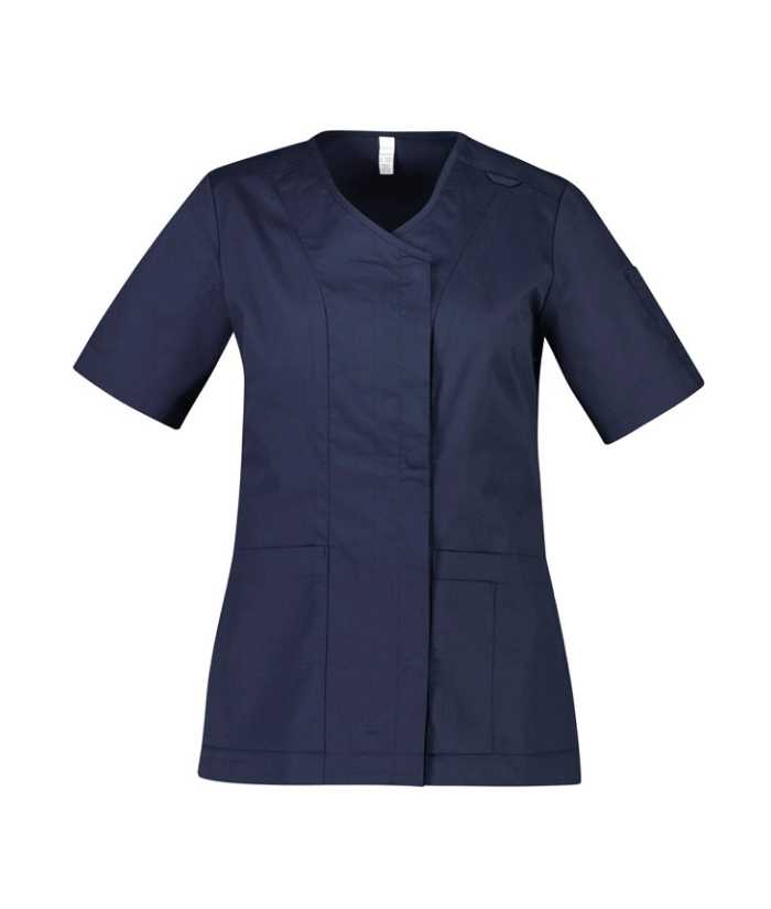 Parks Womens Zip Front, Crossover Scrub Top