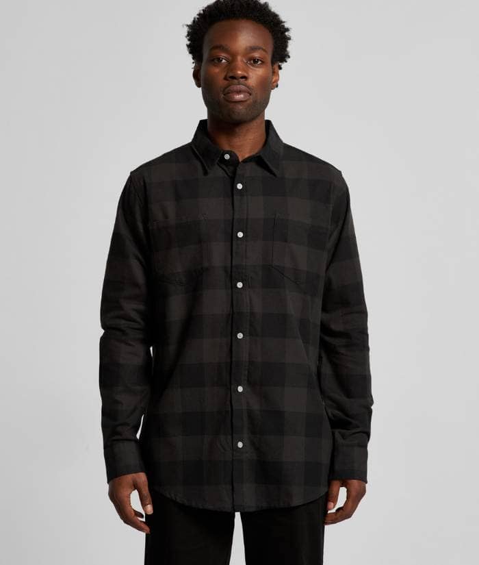 AS-Colour-check-flannelette-shirt-long-sleeve-5417-coal-black