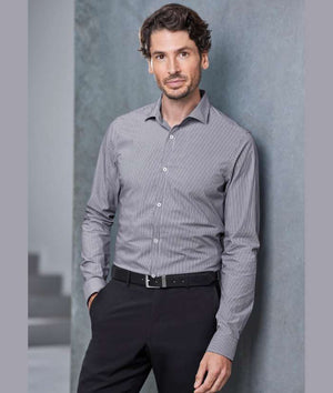 model-slate-white-stripe-S337ML-biz-collection-conran-mens-tailored-fit-long-sleeve-shirt