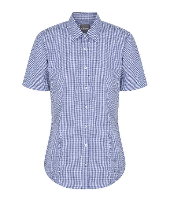 Westgarth Gingham Womens Short Sleeve Shirt - Uniforms and Workwear NZ - Ticketwearconz