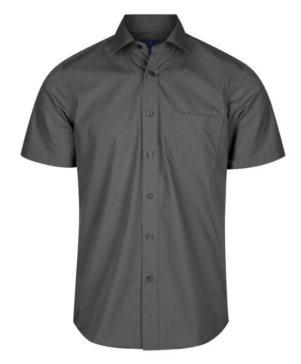 Nicholson Mens Short Sleeve Shirt - Uniforms and Workwear NZ - Ticketwearconz