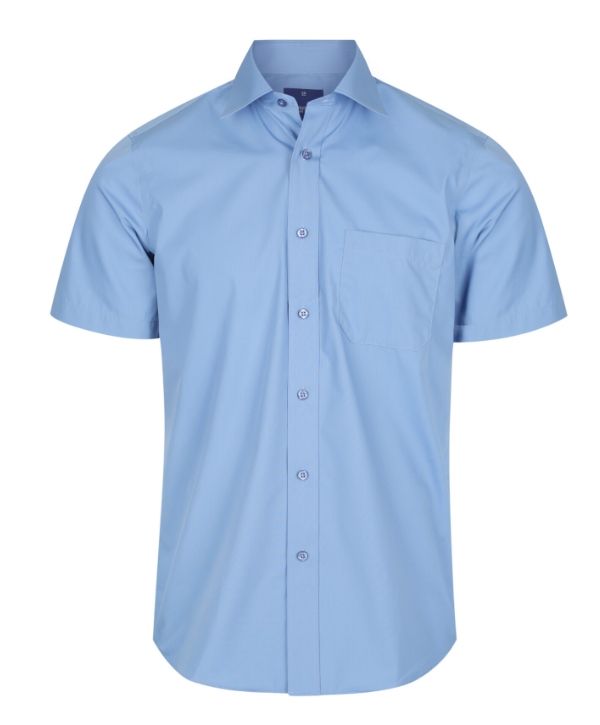 Nicholson Mens Short Sleeve Shirt - Uniforms and Workwear NZ - Ticketwearconz