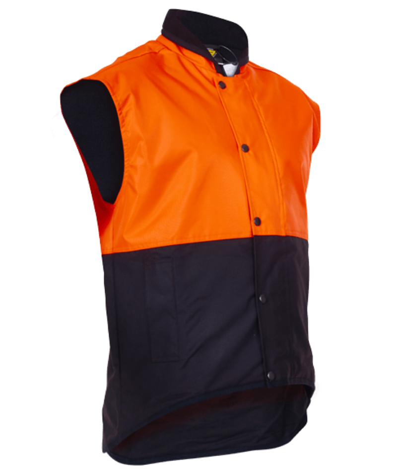 Oilskin Day Only, Fleece Lined Vest - Uniforms and Workwear NZ - Ticketwearconz