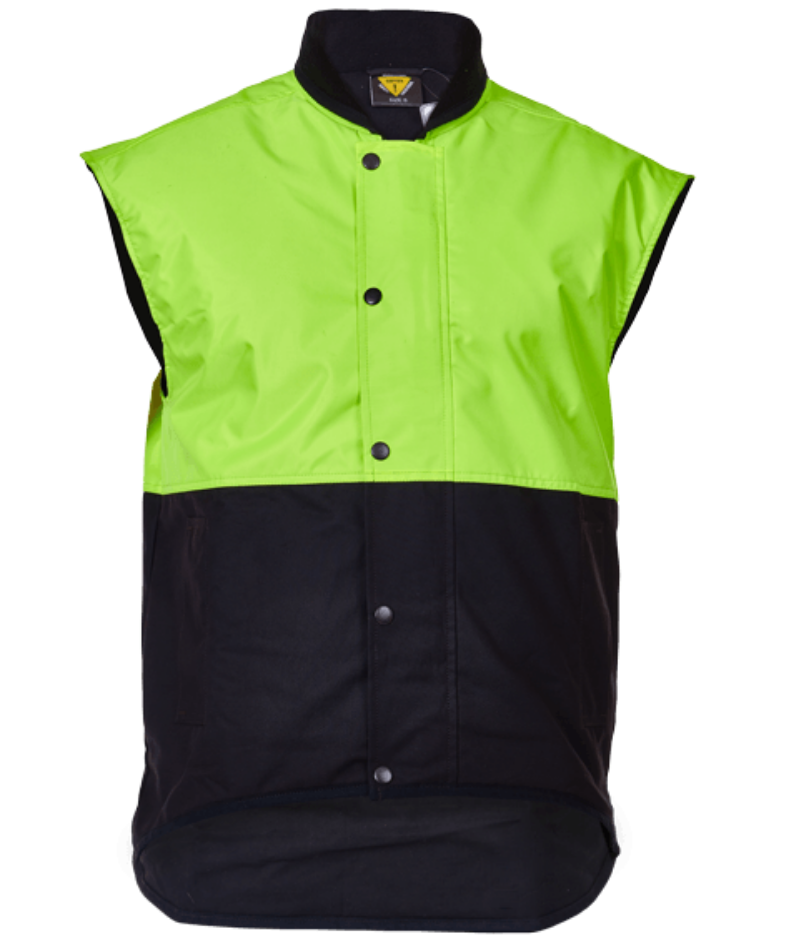 Oilskin Day Only, Fleece Lined Vest - Uniforms and Workwear NZ - Ticketwearconz
