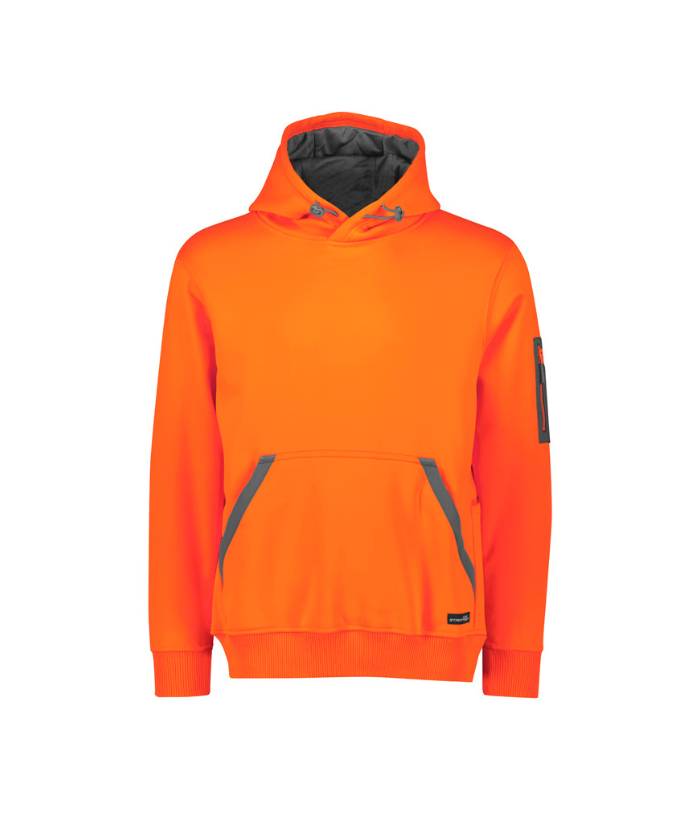 hi-vis-orange-ZT667-syzmik-unisex-water-resistant-hoodie