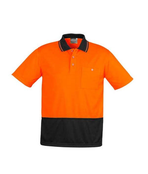 Unisex Hi Vis Basic Spliced Polo - Short Sleeve - Uniforms and Workwear NZ - Ticketwearconz