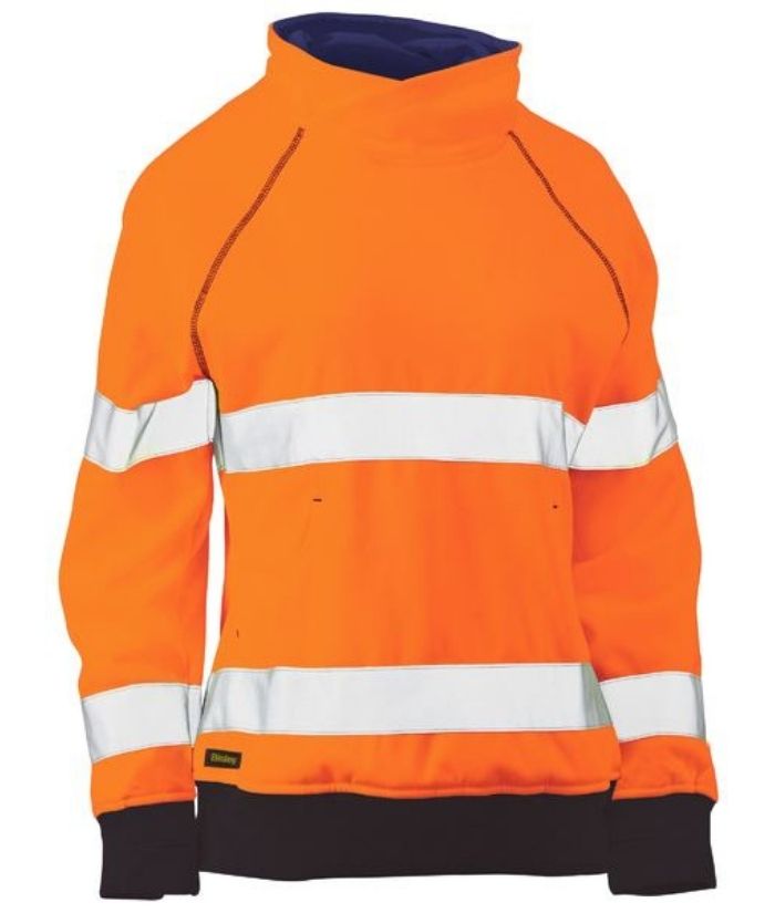 Womens Taped Hi Vis Fleece Jumper - Uniforms and Workwear NZ - Ticketwearconz