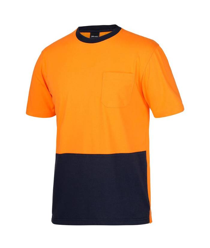 Hi Vis Crew Neck, Cotton T-Shirt