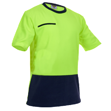 Hi Vis Day Only Short Sleeve Polar Fleece T-shirt - Uniforms and Workwear NZ - Ticketwearconz