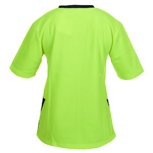 Hi Vis Day Only Short Sleeve Polar Fleece T-shirt - Uniforms and Workwear NZ - Ticketwearconz