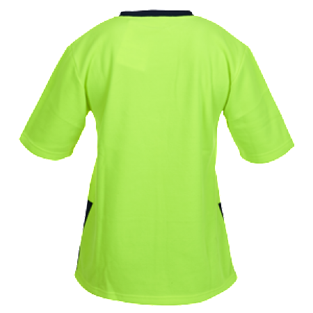 Hi Vis Day Only Short Sleeve Polar Fleece T-shirt - Uniforms and Workwear NZ - Ticketwearconz