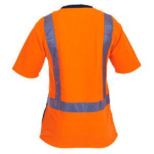 Hi Vis Day/Night Short Sleeve Polar Fleece T-shirt - Uniforms and Workwear NZ - Ticketwearconz