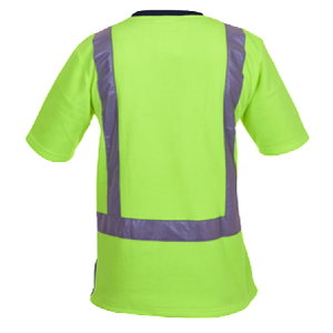 Hi Vis Day/Night Short Sleeve Polar Fleece T-shirt - Uniforms and Workwear NZ - Ticketwearconz