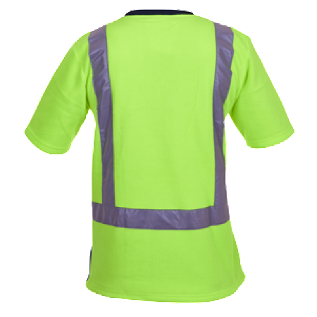 Hi Vis Day/Night Short Sleeve Polar Fleece T-shirt - Uniforms and Workwear NZ - Ticketwearconz