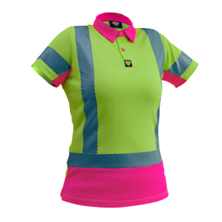 Caution-hi-vis-womens-microvent-polo-pcp1264