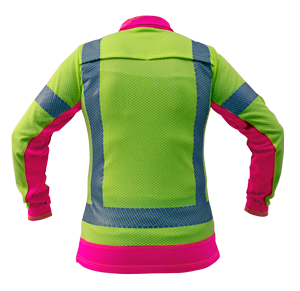 Hi Vis D/N Womens Microvent L/S Polo - Uniforms and Workwear NZ - Ticketwearconz