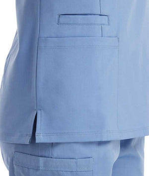 Momentum Womens Double V-Neck Scrub Top - Uniforms and Workwear NZ - Ticketwearconz