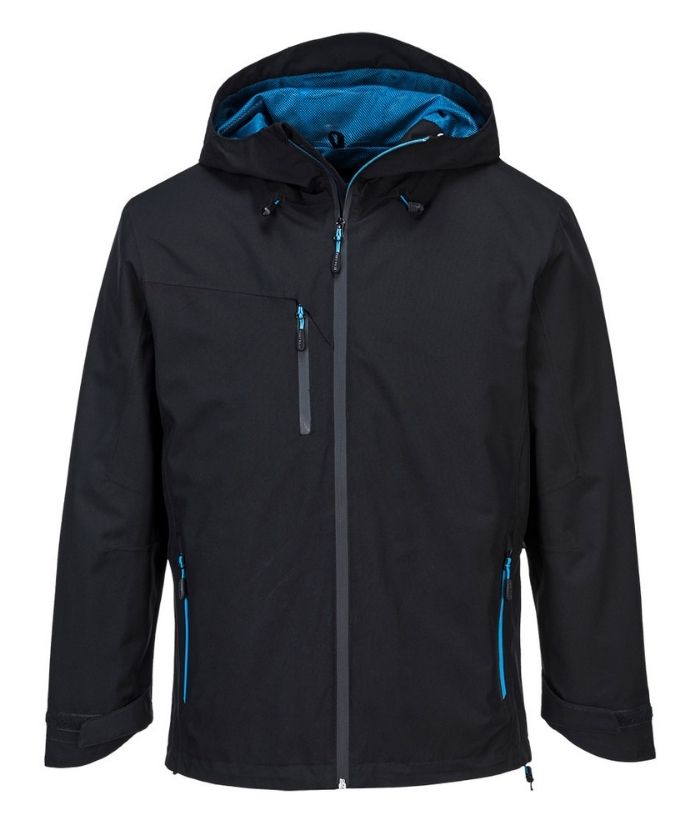 portwest-X3-waterproof-shell-jacket-black-S600