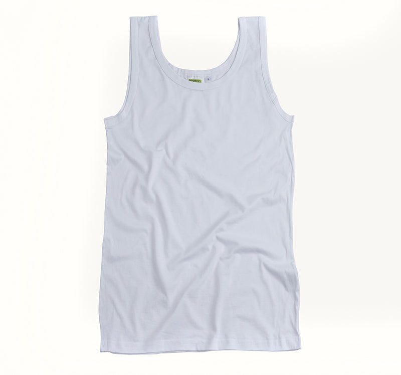 S190 - Unisex Adult Classic Singlet - White