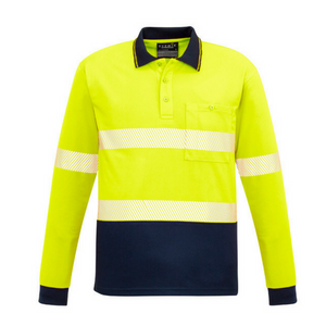 Unisex Hi Vis Segmented Polo - Hoop Taped - Uniforms and Workwear NZ - Ticketwearconz