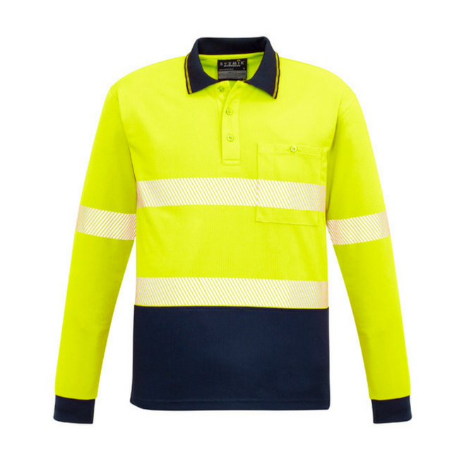 Unisex Hi Vis Segmented Polo - Hoop Taped - Uniforms and Workwear NZ - Ticketwearconz