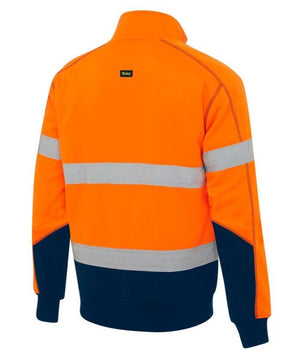 Taped Hi Vis Fleece Pullover with Sherpa Lining - Uniforms and Workwear NZ - Ticketwearconz