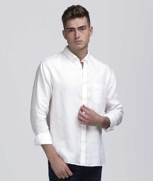 Mens Linen Long Sleeve Shirt - Uniforms and Workwear NZ - Ticketwearconz